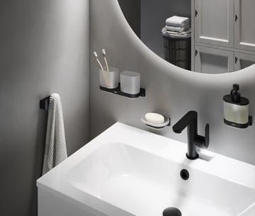 RAVAK CHROME II CR II 231.20BLM dávkovač tekutého mydla, nástenný, sklo, matná čierna X07P1380 Obrázek - fotka