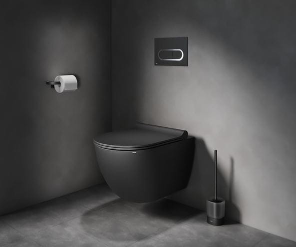 RAVAK CHROME II CR II 400.20BLM držiak toaletného papiera, nástenný, matná čierna X07P1383 Obrázek - fotka