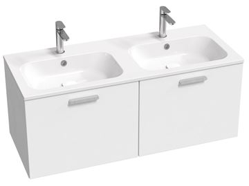 RAVAK CHROME SLIM dvojumývadlo 120 cm, s 2 otvormi pre batérie a prepadom XJG01112001 Obrázek - fotka