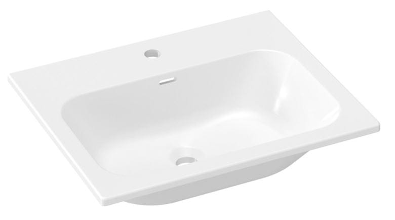 RAVAK CHROME SLIM umývadlo 60,5 cm, s otvorom pre batériu a prepadom XJX01160008 Obrázek - Hlavní obrázek