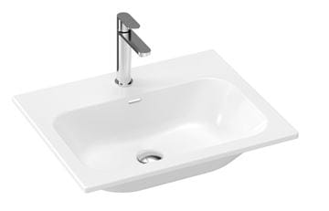 RAVAK CHROME SLIM umývadlo 60,5 cm, s otvorom pre batériu a prepadom XJX01160008 Obrázek - fotka