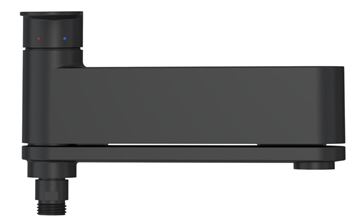 RAVAK CHROME II CR II 022.00CR vaňová nástenná batéria, s prepínačom, čierna X070463 Obrázek - fotka