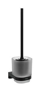 RAVAK CHROME II CR II 410.20BLM WC kefa, nástenná, sklo, matná čierna