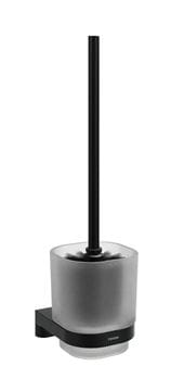 RAVAK CHROME II CR II 410.20BLM WC kefa, nástenná, sklo, matná čierna
