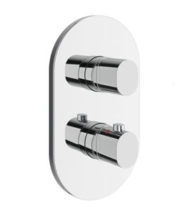 RAVAK CHROME II CR II 067.00CR.O3.RB071 podomietková termostatická batéria, pre 3 spotrebiče, lesklý chróm
