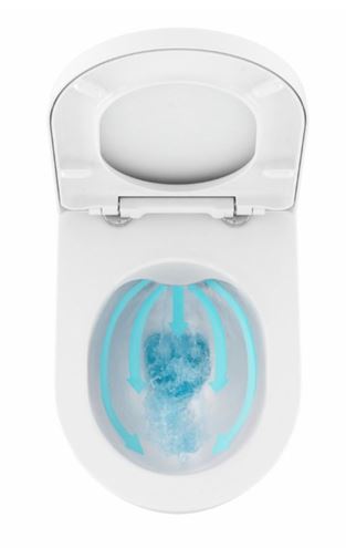RAVAK UNI CHROME závesné WC, so SoftClose sedátkom, RimOff splachovanie X03081 Obrázek - fotka