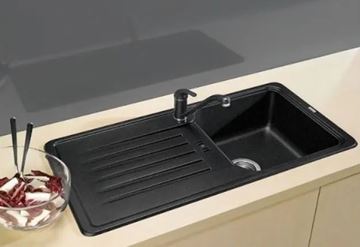 BLANCO FAVOS MINI granitový drez 780x435 mm, otočný, odkvapkávač, antracit 518186 Obrázek - fotka
