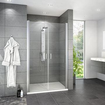 ROTH LIMAYA LINE LYP2/1000 sprchové dvere 100x195 cm, lietacie, brillant/sklo transparent 1135008224 Obrázek - fotka
