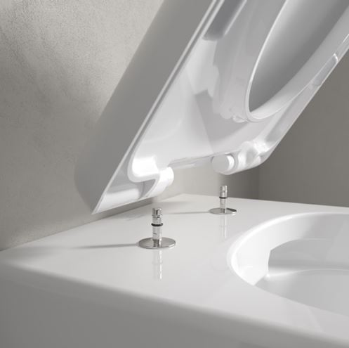 VILLEROY & BOCH SKYLA závesné WC, so SoftClosing sedátkom, TwistFlush splachovanie, alpská biela 5656CL01 Obrázek - fotka