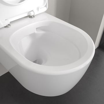 VILLEROY & BOCH SKYLA závesné WC, so SoftClosing sedátkom, TwistFlush splachovanie, alpská biela 5656CL01 Obrázek - fotka