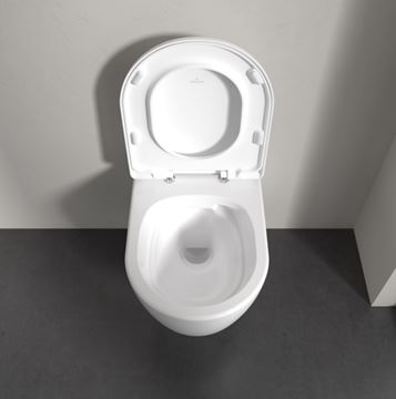 VILLEROY & BOCH SKYLA závesné WC, so SoftClosing sedátkom, TwistFlush splachovanie, alpská biela 5656CL01 Obrázek - fotka
