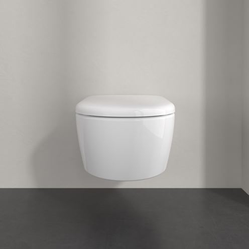 VILLEROY & BOCH SKYLA závesné WC, so SoftClosing sedátkom, TwistFlush splachovanie, alpská biela 5656CL01 Obrázek - fotka
