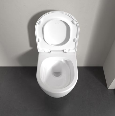VILLEROY & BOCH SKYLA závesné WC, so SoftClosing sedátkom, TwistFlush splachovanie, CeramicPlus, alpská biela 5656CLR1 Obrázek - fotka
