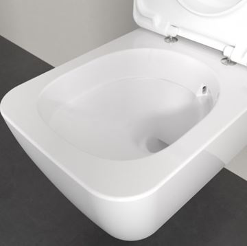 VILLEROY & BOCH SKYLA závesné WC, so SoftClosing sedátkom, TwistFlush splachovanie, CeramicPlus, alpská biela 4682CLR1 Obrázek - fotka