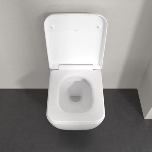 VILLEROY & BOCH SKYLA závesné WC, so SoftClosing sedátkom, TwistFlush splachovanie, CeramicPlus, alpská biela 4682CLR1 Obrázek - fotka