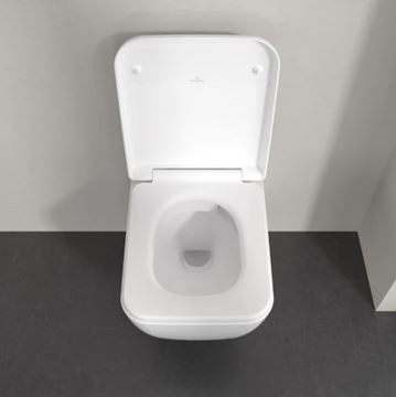 VILLEROY & BOCH SKYLA závesné WC, so SoftClosing sedátkom, TwistFlush splachovanie, CeramicPlus, alpská biela 4682CLR1 Obrázek - fotka