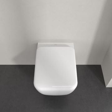 VILLEROY & BOCH SKYLA závesné WC, so SoftClosing sedátkom, TwistFlush splachovanie, CeramicPlus, alpská biela 4682CLR1 Obrázek - fotka