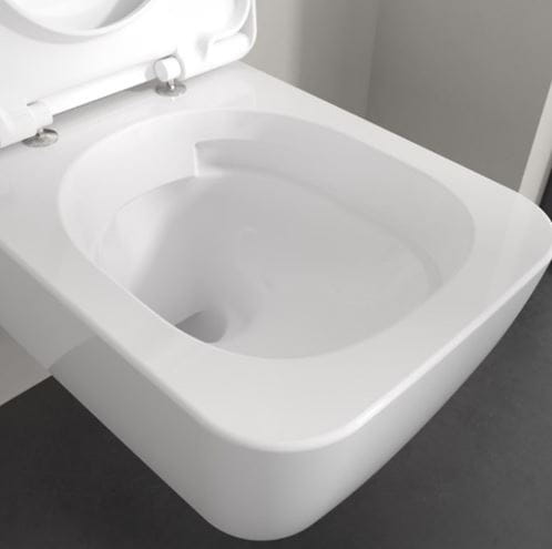 VILLEROY & BOCH SKYLA závesné WC, so SoftClosing sedátkom, TwistFlush splachovanie, CeramicPlus, alpská biela 4682CLR1 Obrázek - fotka