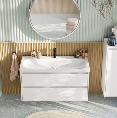 VILLEROY & BOCH SKYLA umývadlová stojanková batéria, matná čierna  TVW116004000K5 Obrázek - fotka
