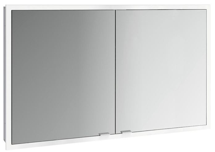 EMCO PRIME SLIM zrkadlová skrinka vstavaná 120x70x14, 4 cm, osvetlenie s reguláciou stmievania a teploty svetla, s vypínačom a el. zásuvkou, hliník, zadná stena zrkadlo 949708206 Obrázek - Hlavní obrázek