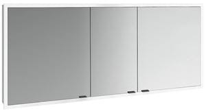 EMCO PRIME SLIM zrkadlová skrinka vstavaná 160x70x14, 4 cm, osvetlenie s reguláciou stmievania a teploty svetla, s vypínačom a el. zásuvkou, čierna, zadná stena zrkadlo