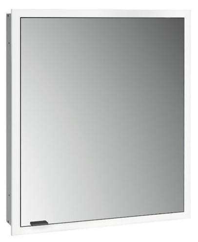 EMCO PRIME SLIM zrkadlová skrinka vstavaná 60x70x14, 4 cm, osvetlenie s reguláciou stmievania a teploty svetla, s vypínačom a el. zásuvkou, pánty vpravo, čierna, zadná stena zrkadlo 949713502 Obrázek - Hlavní obrázek