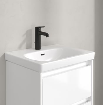 VILLEROY & BOCH SKYLA umývadlová stojanková batéria, s odtokovou súpravou, matná čierna TVW116005000K5 Obrázek - fotka