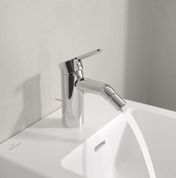 VILLEROY & BOCH SKYLA bidetová stojanková batéria, s odtokovou súpravou, chróm TVB11600100061 Obrázek - fotka