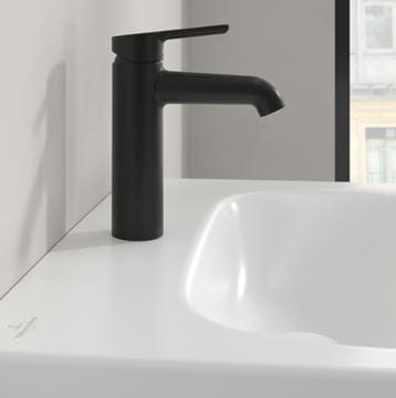 VILLEROY & BOCH SKYLA umývadlová stojanková batéria, CoolStart, matná čierna  TVW116002000K5 Obrázek - fotka