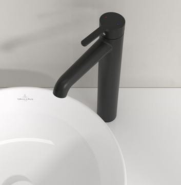 VILLEROY & BOCH SKYLA umývadlová stojanková batéria, matná čierna TVW116003000K5 Obrázek - fotka