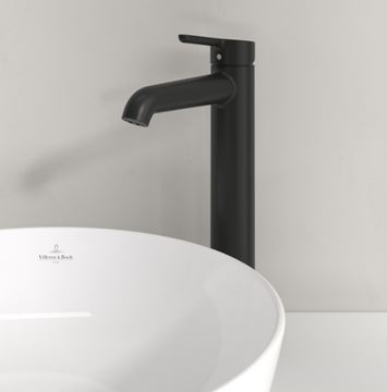 VILLEROY & BOCH SKYLA umývadlová stojanková batéria, matná čierna TVW116003000K5 Obrázek - fotka