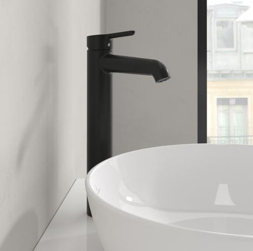 VILLEROY & BOCH SKYLA umývadlová stojanková batéria, matná čierna TVW116003000K5 Obrázek - fotka