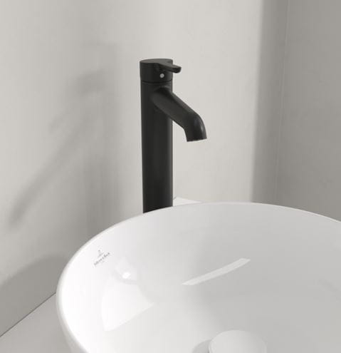 VILLEROY & BOCH SKYLA umývadlová stojanková batéria, matná čierna TVW116003000K5 Obrázek - fotka