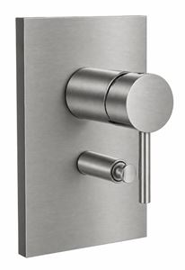 CONCEPT 300 ROUND vaňová podomietková batéria, s prepínačom, brushed steel