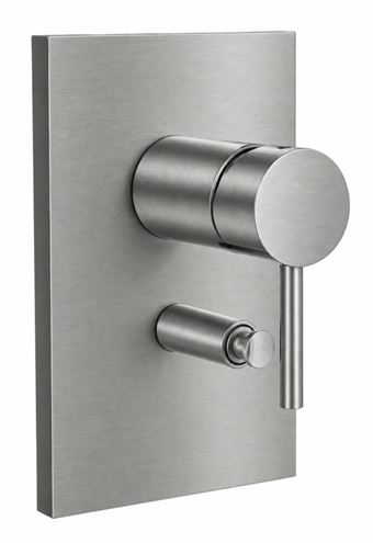 CONCEPT 300 ROUND vaňová podomietková batéria, s prepínačom, brushed steel CRIPH15977CON Obrázek - Hlavní obrázek