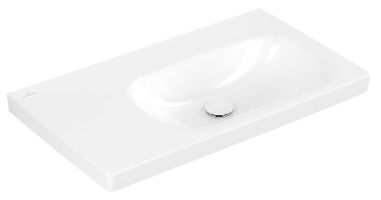 VILLEROY & BOCH SKYLA umývadlo 80 cm, bez prepadu, CeramicPlus, alpská biela 5A52R4R1 Obrázek - fotka