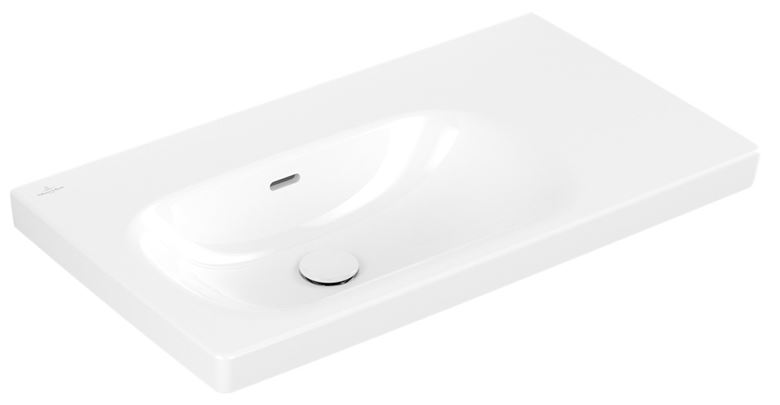 VILLEROY & BOCH SKYLA umývadlo 80 cm, s prepadom, CeramicPlus, alpská biela 5A52L3R1 Obrázek - fotka