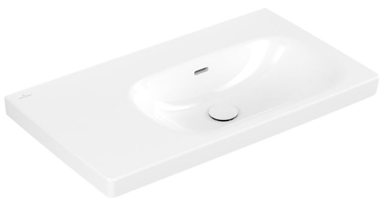 VILLEROY & BOCH SKYLA umývadlo 80 cm, s prepadom, CeramicPlus, alpská biela 5A52R3R1 Obrázek - fotka