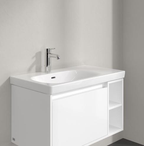 VILLEROY & BOCH SKYLA umývadlo 80 cm, s otvorom pre batériu a prepadom, CeramicPlus, alpská biela 5A52L1R1 Obrázek - fotka