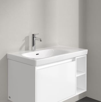 VILLEROY & BOCH SKYLA umývadlo 80 cm, s otvorom pre batériu a prepadom, CeramicPlus, alpská biela 5A52L1R1 Obrázek - fotka
