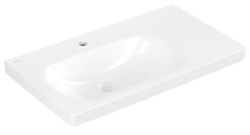 VILLEROY & BOCH SKYLA umývadlo 80 cm, s otvorom pre batériu, bez prepadu, alpská biela