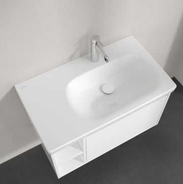 VILLEROY & BOCH SKYLA umývadlo 80 cm, s otvorom pre batériu, bez prepadu, CeramicPlus, alpská biela 5A52R2R1 Obrázek - fotka
