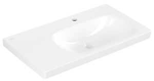 VILLEROY & BOCH SKYLA umývadlo 80 cm, s otvorom pre batériu, bez prepadu, CeramicPlus, alpská biela