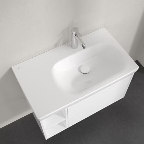 VILLEROY & BOCH SKYLA umývadlo 80 cm, s otvorom pre batériu, bez prepadu, alpská biela 5A52R201 Obrázek - fotka