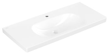 VILLEROY & BOCH SKYLA umývadlo 100 cm, s otvorom pre batériu, bez prepadu, alpská biela
