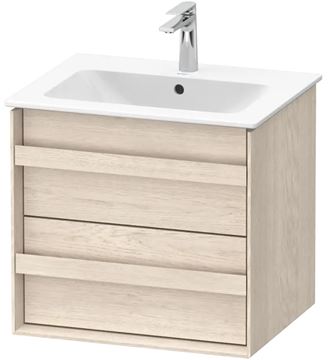 DURAVIT OCAVO skrinka pod umývadlo 60x48x54,9 cm, 2 zásuvky, svetlý dub