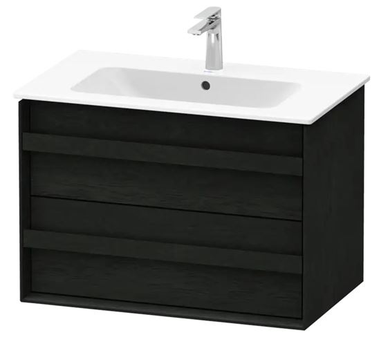DURAVIT OCAVO skrinka pod umývadlo 80x48x54, 9 cm, 2 zásuvky, čierny dub OC45170H6H60000 Obrázek - Hlavní obrázek