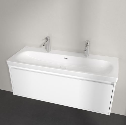VILLEROY & BOCH SKYLA umývadlo 120 cm, s 2 otvormi pre batérie a prepadom, alpská biela 5A51C401 Obrázek - fotka