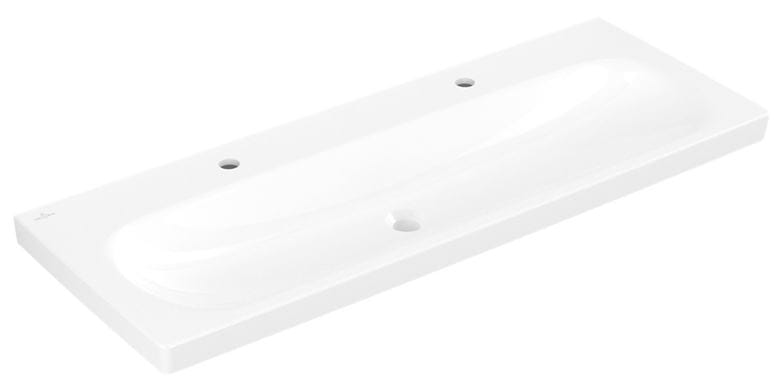 VILLEROY & BOCH SKYLA umývadlo 120 cm, s 2 otvormi pre batérie, bez prepadu, alpská biela 5A51C201 Obrázek - Hlavní obrázek