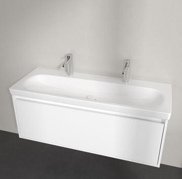 VILLEROY & BOCH SKYLA umývadlo 120 cm, s 2 otvormi pre batérie, bez prepadu, alpská biela 5A51C201 Obrázek - fotka